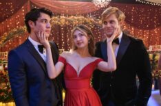 Kyle Clark as Cam Dillinger, Miku Martineau as Teagan and Sam Braun as Josh Regis in 'Crew Girl'