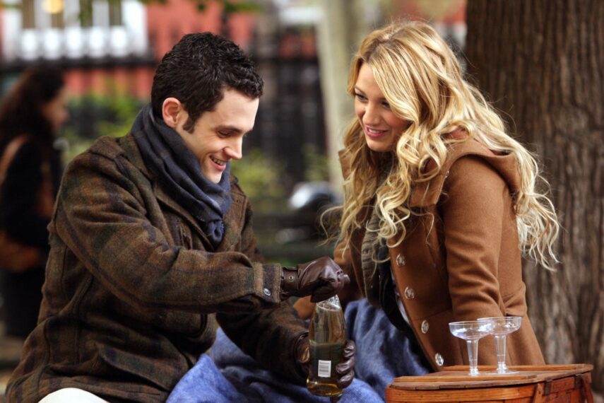 GOSSIP GIRL, Penn Badgley, Blake Lively, 'The Thin Line Between Chuck and Nate', (Season 1, ep. 113, aired Jan. 19, 2008), 2007