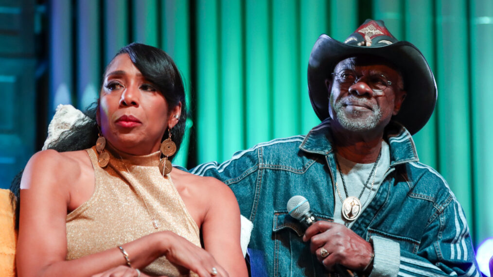 Dawnn Lewis and Glynn Turman attend A Different World HBCU College Tour 2024 at Martin Luther King Jr. International Chapel at Morehouse College on February 29, 2024, in Atlanta, Georgia