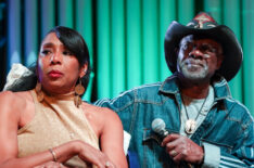 Dawnn Lewis and Glynn Turman attend A Different World HBCU College Tour 2024 at Martin Luther King Jr. International Chapel at Morehouse College on February 29, 2024, in Atlanta, Georgia