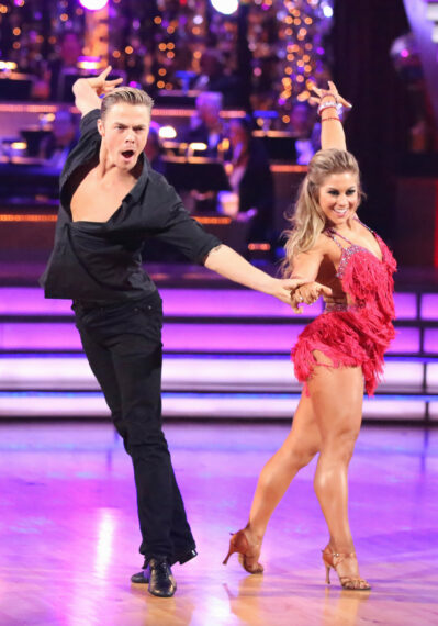 Derek Hough and Shawn Johnson