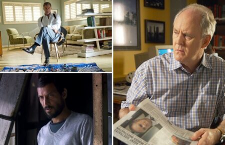 Ray Stevenson as Isaak Sirko, John Lithgow as Arthur Mitchell, and Jesse Borrego as George King in 'Dexter'