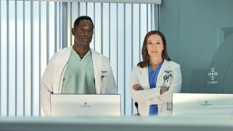 Blair Underwood as Ben, Molly Parker as Amy — 'Doc' Season 3