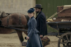 Florence Pugh as Cathy Ames, Christopher Abbott as Adam Trask in 'East of Eden'