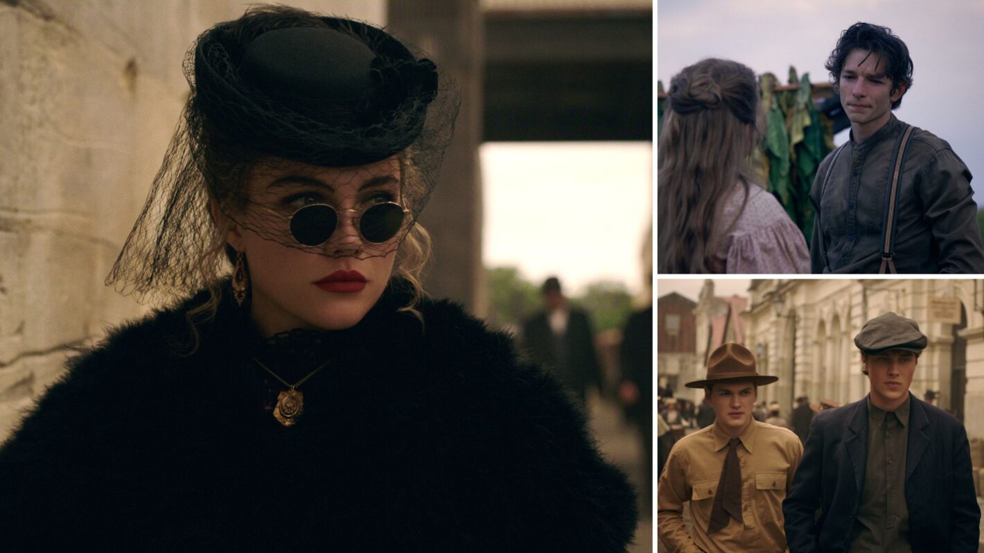 Florence Pugh, Mike Faist, Joe Anders, and Joseph Zada in 'East of Eden'