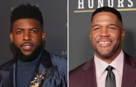 Emmanuel Acho and Michael Strahan