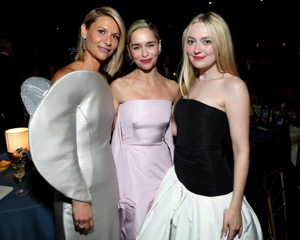 Claire Danes, Emilia Clarke and Dakota Fanning attend the 78th Primetime Emmy Awards held at the Peacock Theater on September 14, 2026.