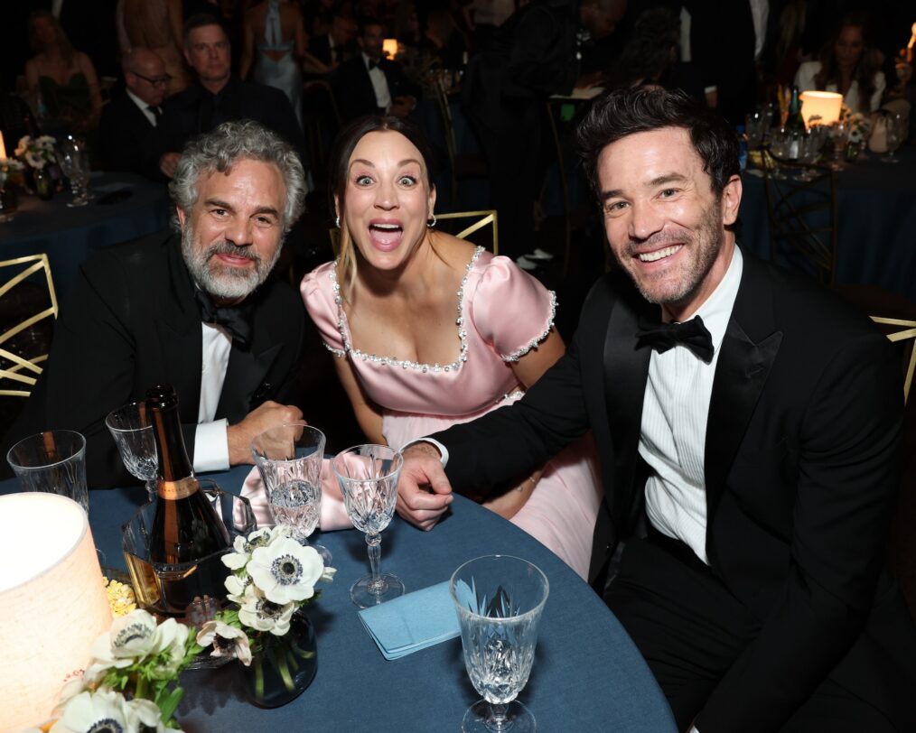 Mark Ruffalo, Kaley Cuoco and Tom Pelphrey attend the 78th Primetime Emmy Awards held at the Peacock Theater on September 14, 2026.