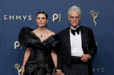 (L-R) Lisa Rinna and Harry Hamlin arrive to the 78th Primetime Emmy Awards held at the Peacock Theater on September 14, 2026