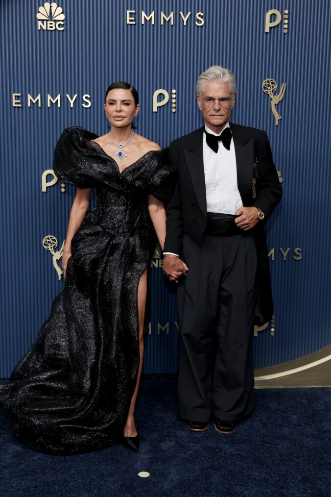 (L-R) Lisa Rinna and Harry Hamlin arrive to the 78th Primetime Emmy Awards held at the Peacock Theater on September 14, 2026
