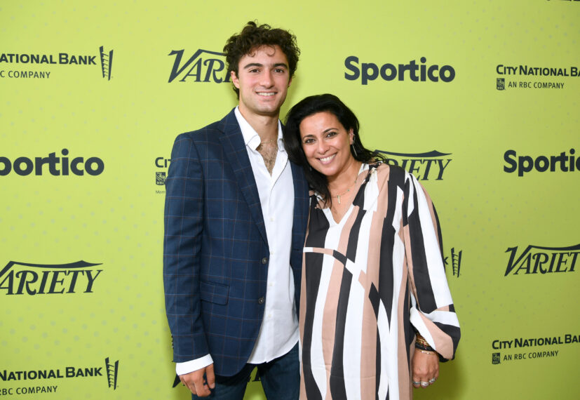 Ezra Frech and Bahar Soomekh attend Variety + Sportico's Sports and Entertainment Summit, presented by City National Bank, at The Beverly Hilton on July 12, 2024 in Beverly Hills, California