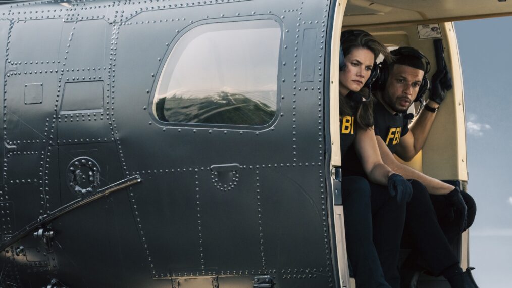 Missy Peregrym as Special Agent Maggie Bell and Roland Buck III as Agent Isaiah Green — 'FBI' Season 9 Premiere