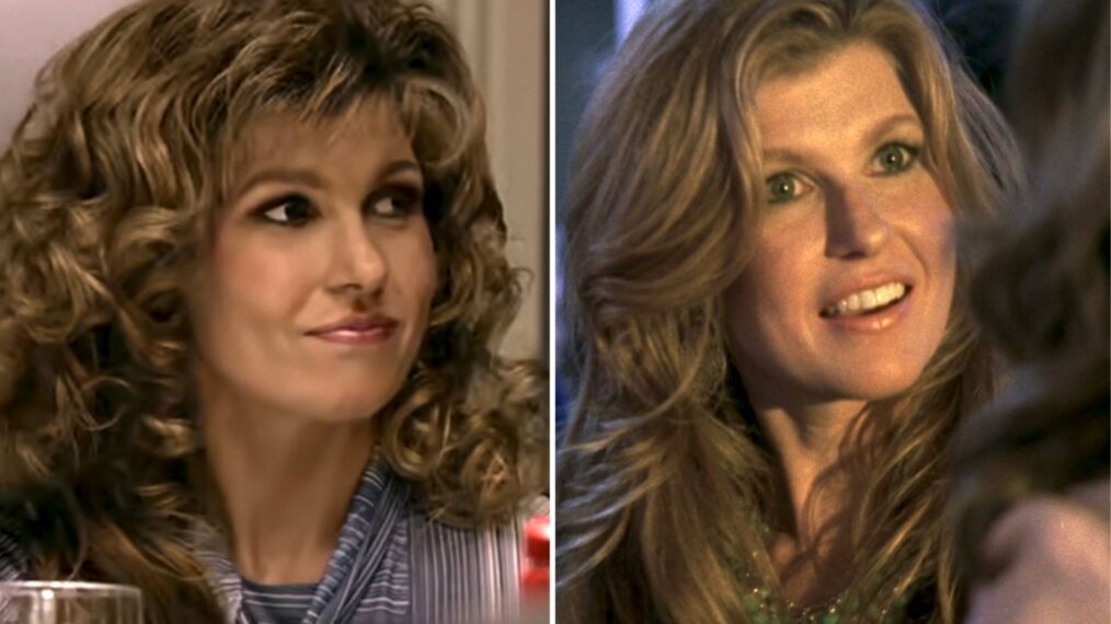 Connie Britton as Sharon Gaines in 'Friday Night Lights' (2004) and as Tami Taylor in 'Friday Night Lights' (2006)