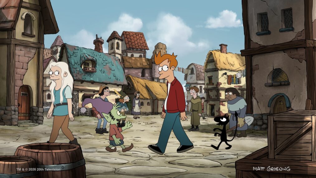FUTURAMA - "A New New York Yankee in King Elfo’s Court" - A time-machine failure sends Fry sideways in time to a medieval land. (Disney/Matt Groening)FUTURAMA