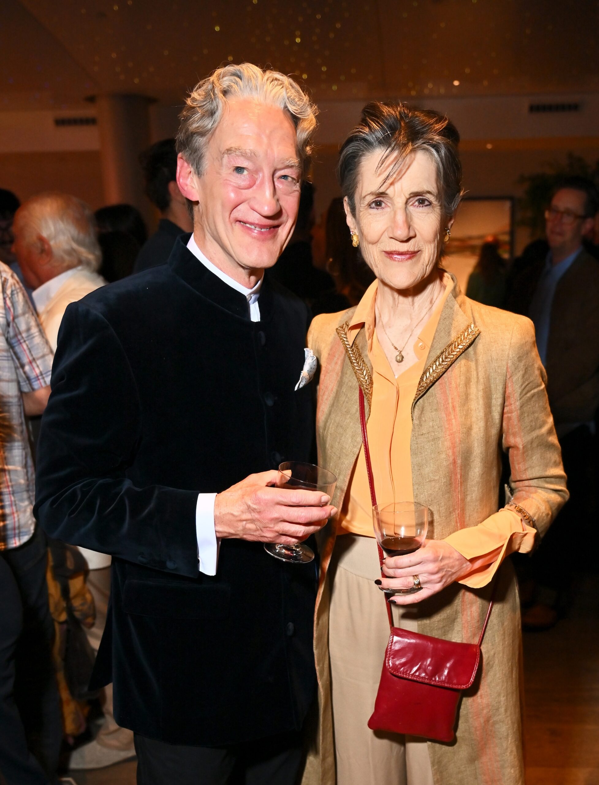 Guy Paul (L) and Dame Harriet Walter attend the press night after party for 
