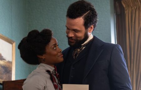 Denée Benton as Peggy Scott and Jordan Donica as William Kirkland in 'The Gilded Age' Season 4