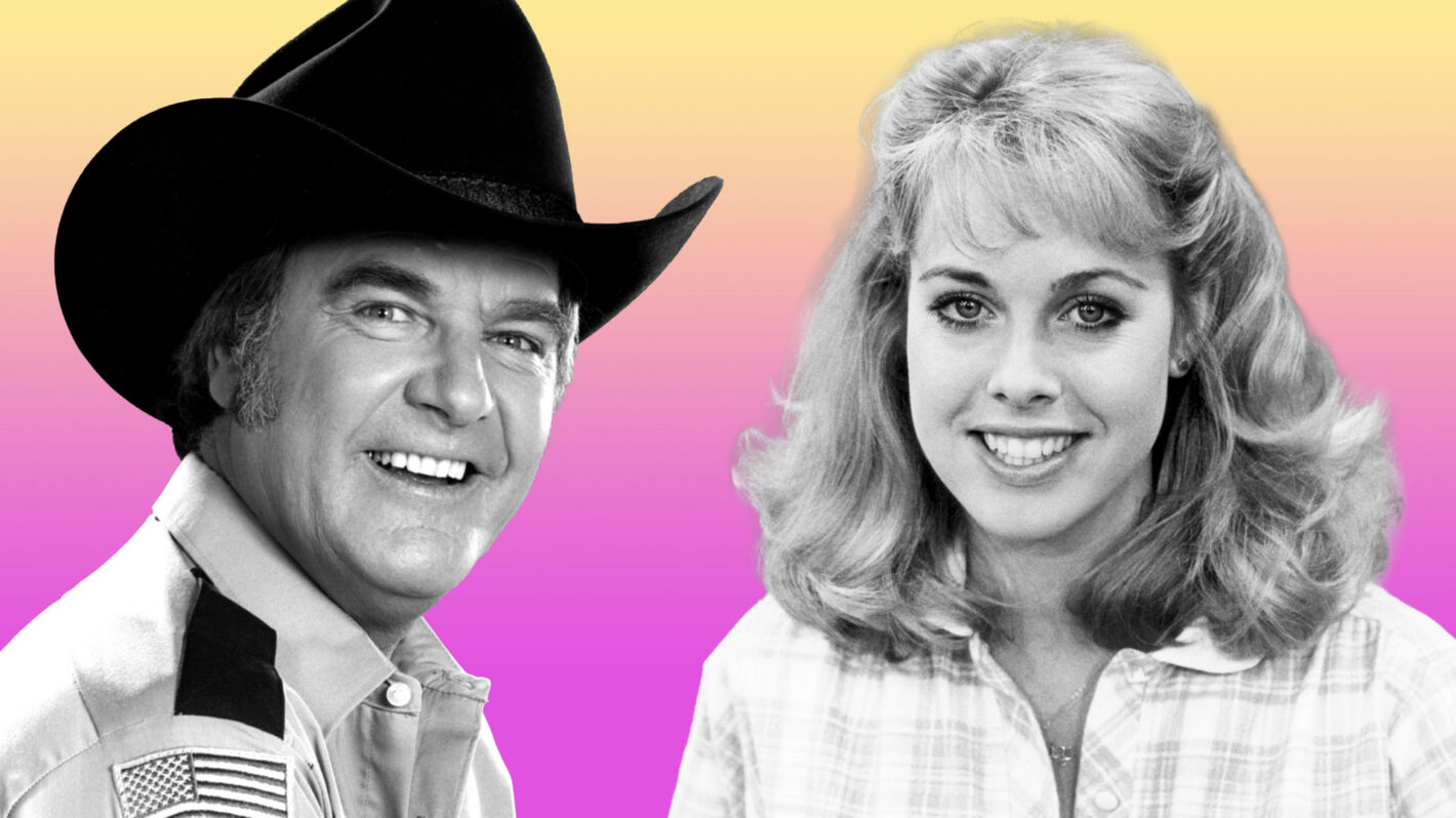 Jenilee Harrison and James Best graphic