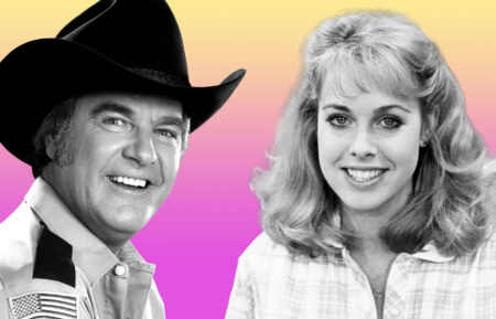 Jenilee Harrison and James Best graphic