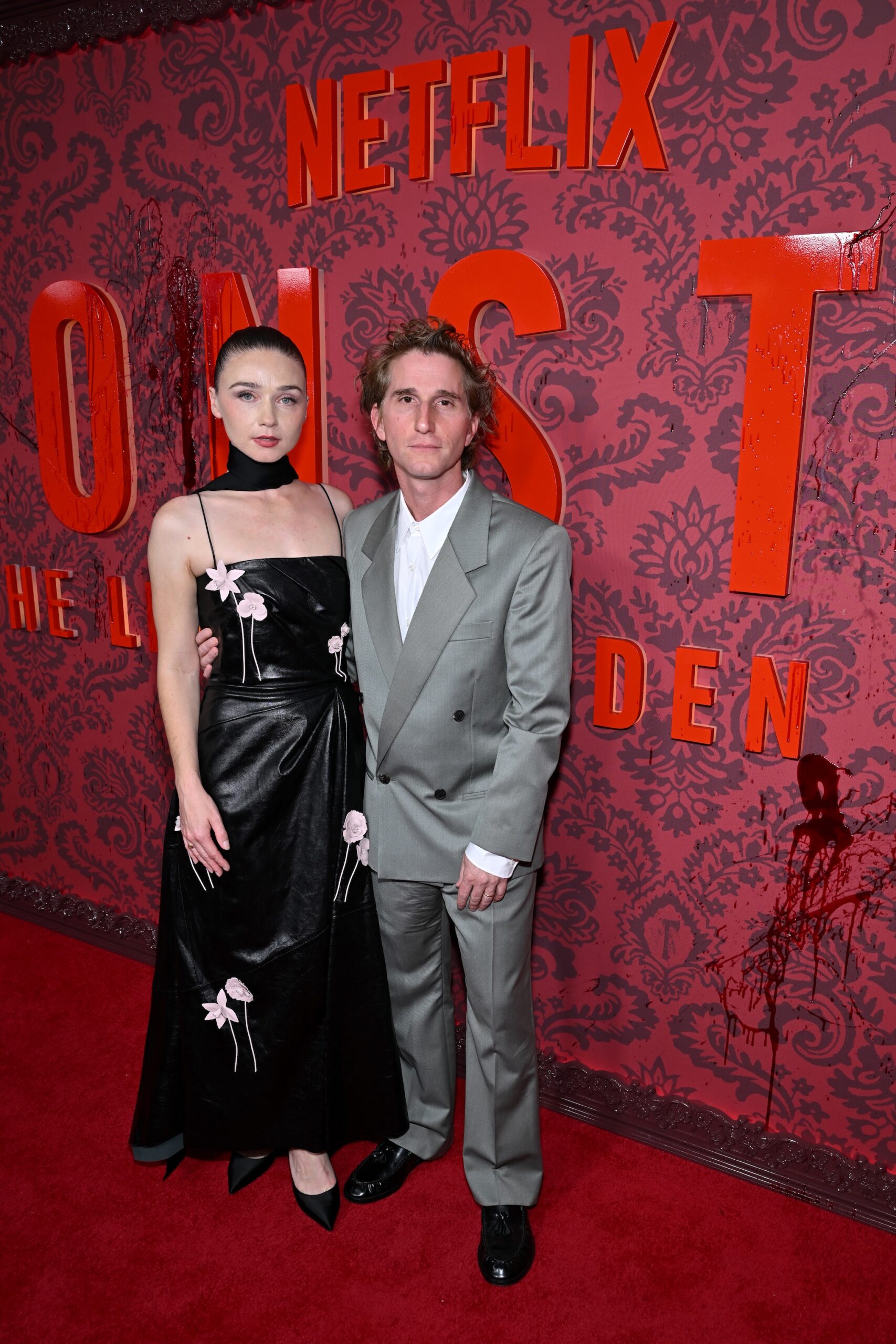 Jessica Barden and Max Winkler attend the NY Premiere of Monster: The Lizzie Borden Story on September 16, 2026 in New York City.