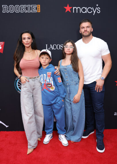 Jenni Farley, Greyson Mathews, Meilani Mathews, and Zack Clayton attend the Rookie Kids Runway on Broadway fashion show supporting the Second Round Foundation