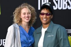 Kat Cunning and Jules Latimer attend the Los Angeles Premiere of 'The Substance' at Directors Guild Of America on September 16, 2024 in Los Angeles, California.
