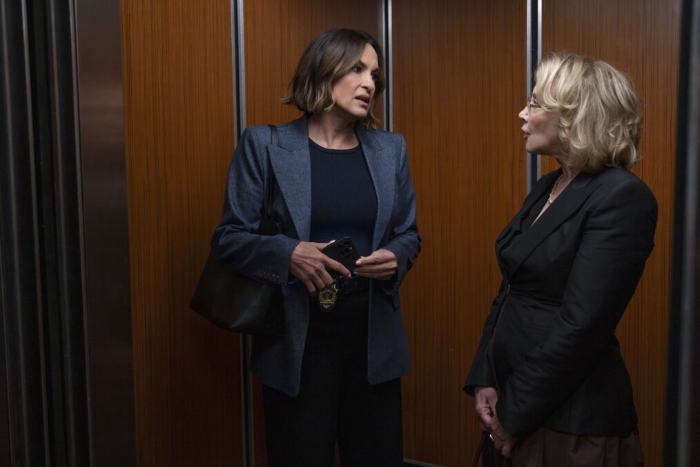 Mariska Hargitay as Capt. Olivia Benson, J. Smith-Cameron as Gwen Sharpe — 'Law & Order: SVU' Season 28 Premiere "Volition"