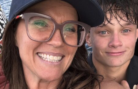 Leslie Davis with son Cole