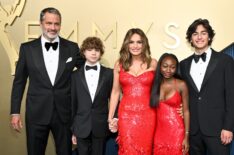 Peter Hermann and Mariska Hargitay at the 78th Emmy Awards