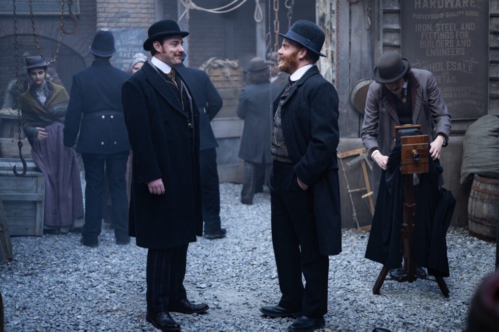 Fitzroy (Evan McCabe), Phelps (Tim Chipping) in 'Miss Scarlet' Season 7