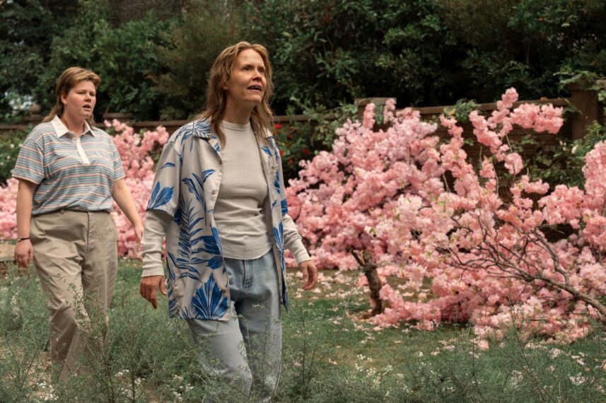 Monster: The Lizzie Borden Story. (L to R) Jessie Lee as Shelby, Sarah Paulson as Aileen Wuornos in episode 406 of Monster: The Lizzie Borden Story.