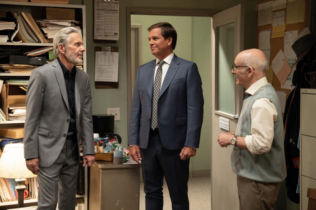 Gary Cole as Alden Parker, Michael Weatherly as Tony DiNozzo — 'NCIS' Season 24 Premiere