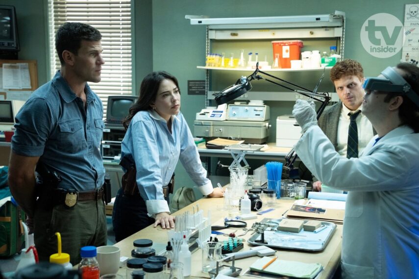 Austin Stowell as Gibbs, Mariel Molino as Lala, Caleb Foote as Randy, and Ely Henry as Phil — 'NCIS: Origins' Season 3 Episode 2