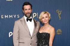 Noah Wyle and Sara Wells attend the 78th Primetime Emmy Awards at Peacock Theater on September 14, 2026 in Los Angeles, California