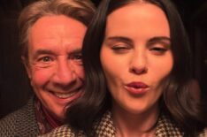 Martin Short and Selena Gomez behind the scenes of 'Only Murders in the Building' Season 6