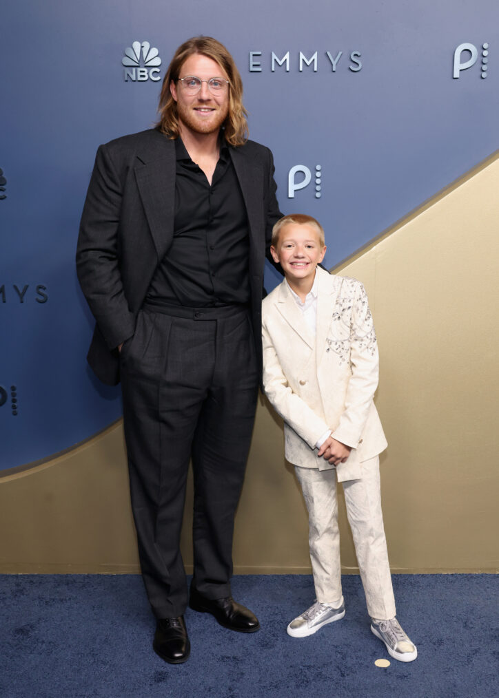 Peter Claffey and Dexter Sol Ansell attend the 78th Primetime Emmy Awards