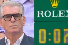 US Open Fans Go Wild for Pierce Brosnan 'James Bond' Moment in Men's Final