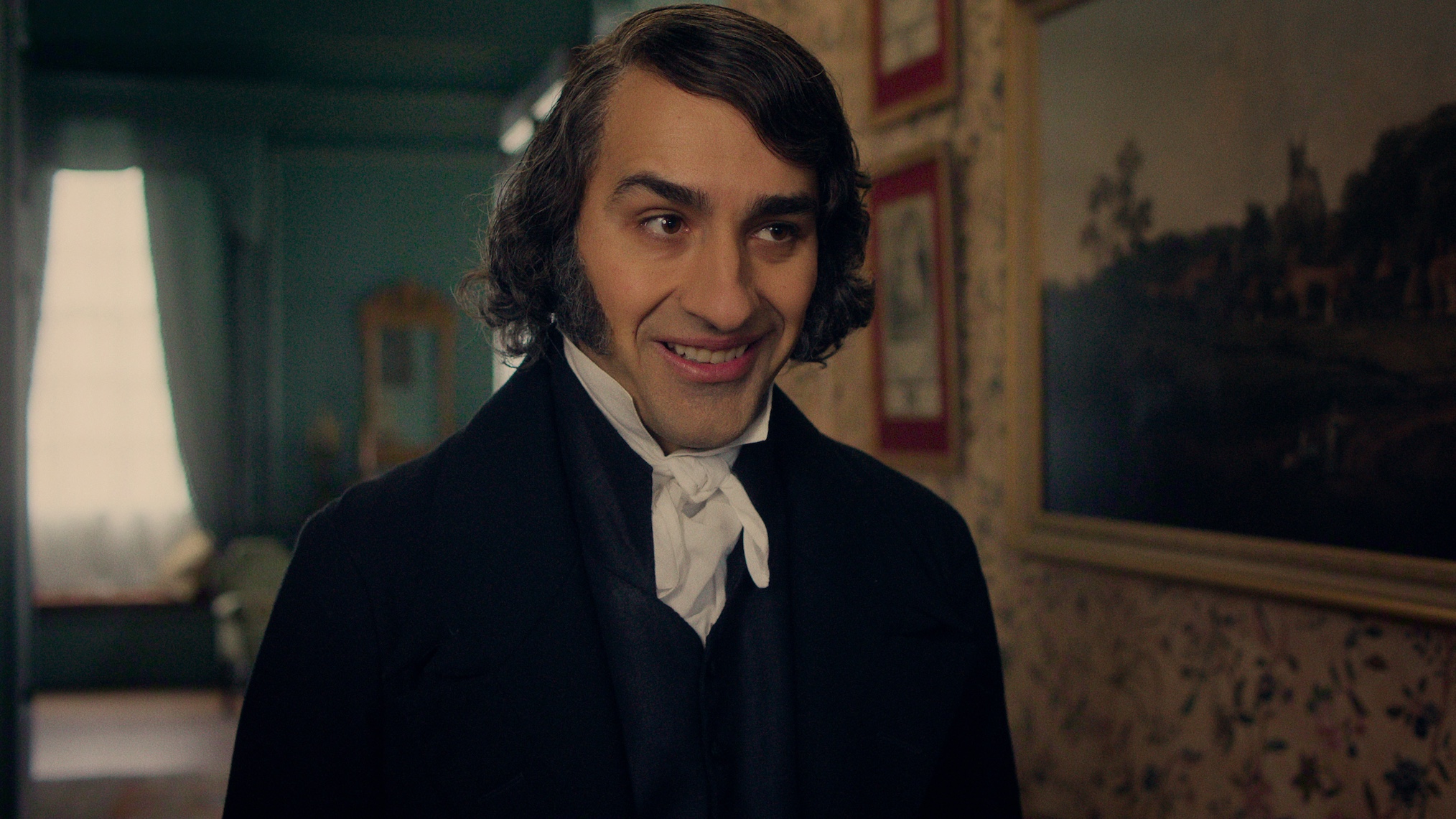 Jamie Demetriou as Mr. William Collins in 'Pride and Prejudice'