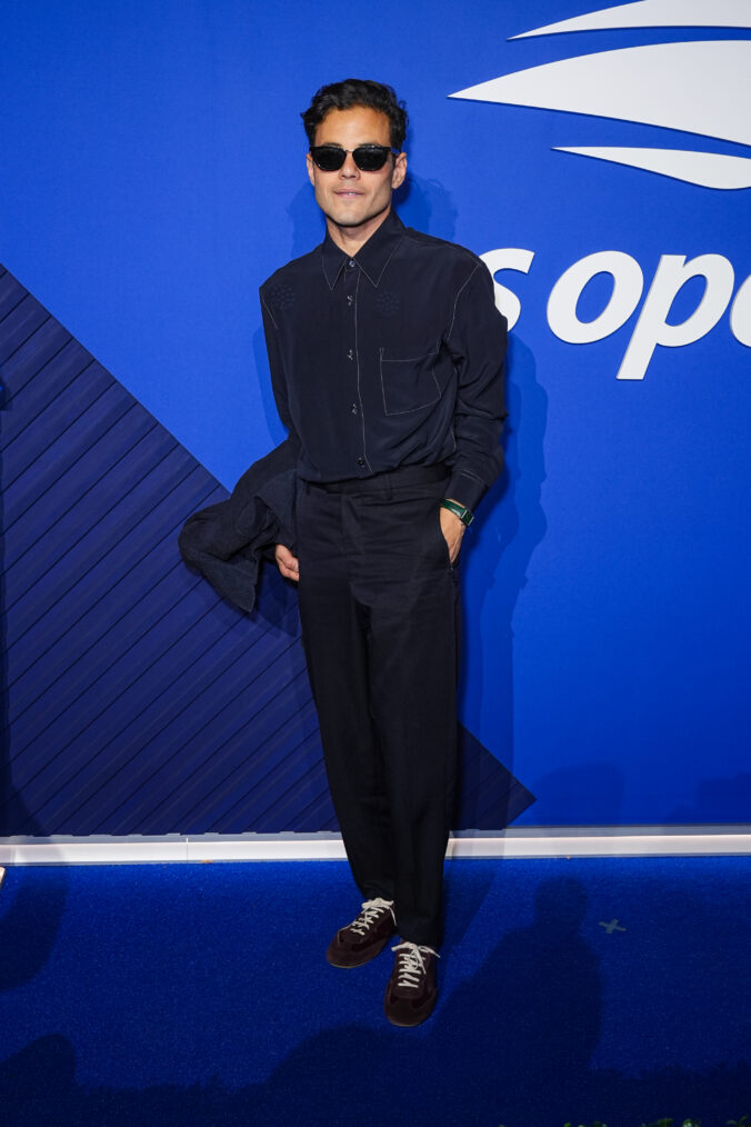 Rami Malek attends the US Open at the USTA Billie Jean King National Tennis Center on September 10, 2026