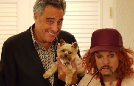 Ray Romano, Brad Garrett, and Carrot Top in a photo Garrett posted on Instagram