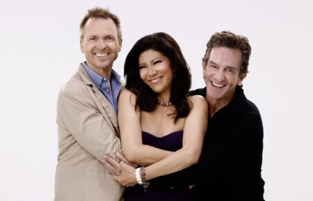 Phil Keoghan, Julie Chen Moonves, and Jeff Probst