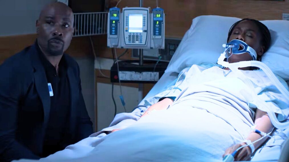 Morris Chestnut and Emayatzy Corinealdi in 'Reasonable Doubt'