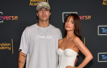 Rob Rausch and Maura Higgins attend the Television Academy's Inaugural Televerse Festival at JW Marriott LA Live in Los Angeles on August 14, 2026