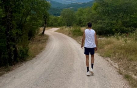 Ryan Seacrest on a hike and encountering a bed