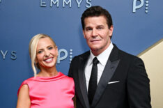 Sarah Michelle Gellar and David Boreanaz at the 78th Emmy Awards