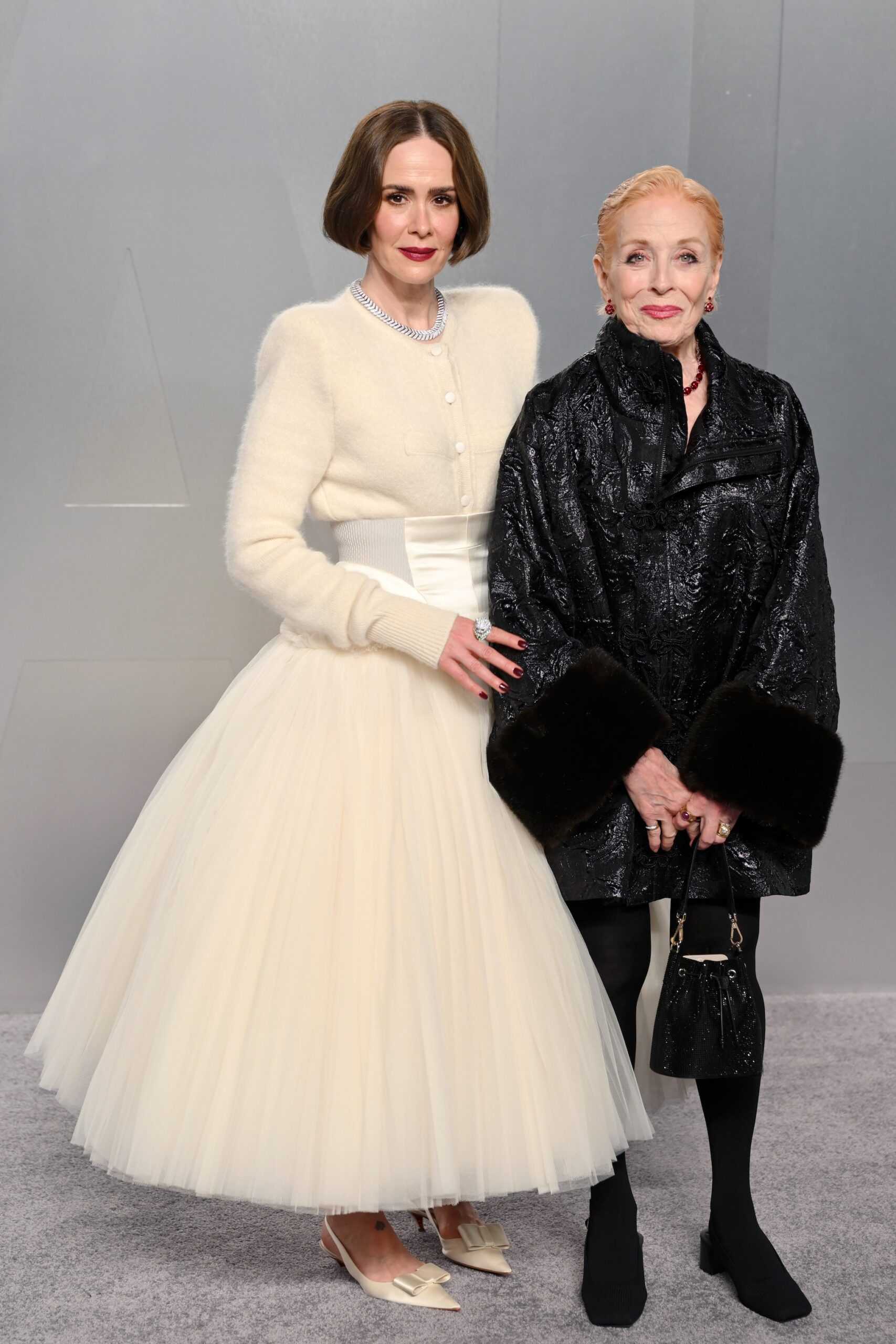 Sarah Paulson and Holland Taylor attend the 2026 Vanity Fair Oscar Party hosted by Mark Guiducci at Los Angeles County Museum of Art on March 15, 2026 in Los Angeles, California.