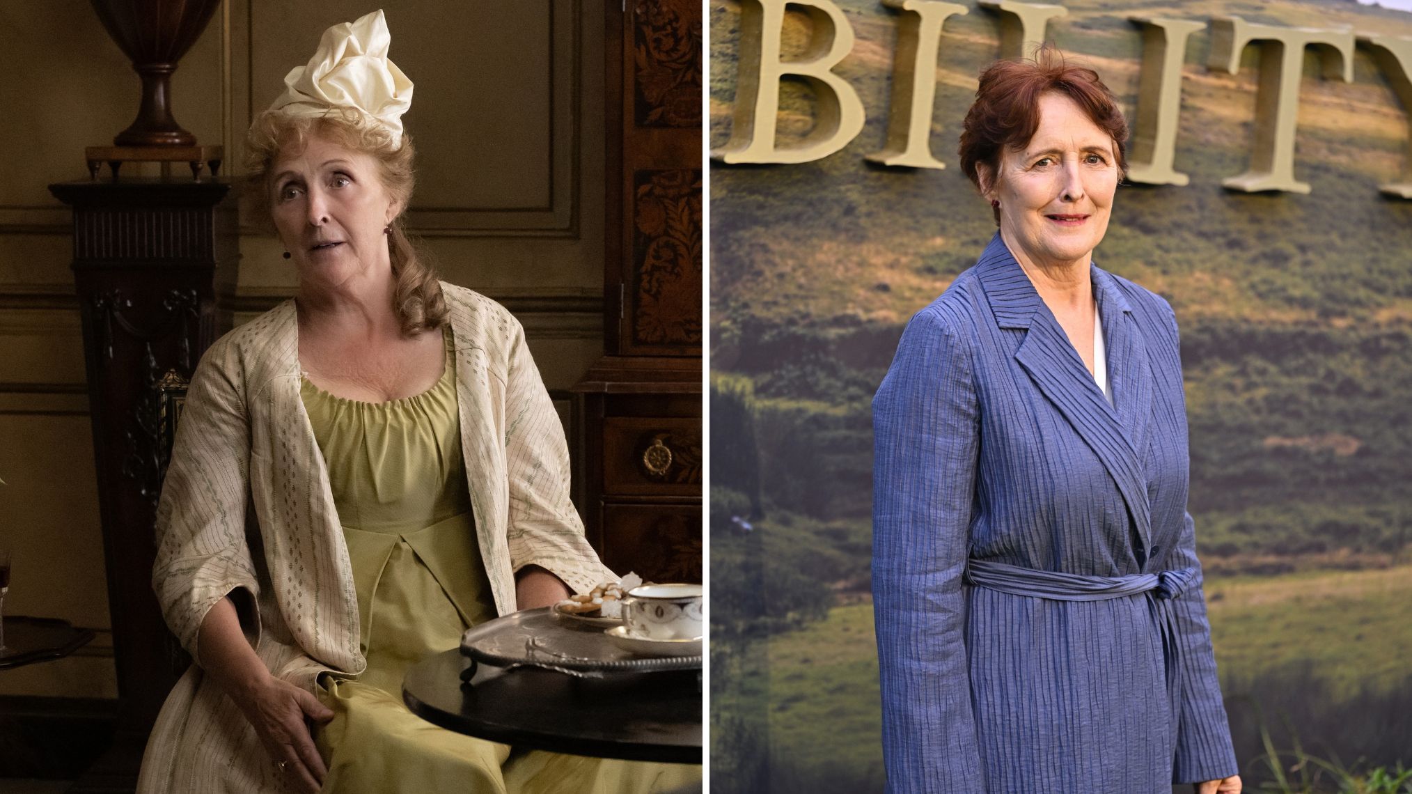Fiona Shaw as Mrs. Jennings in 'Sense and Sensibility'