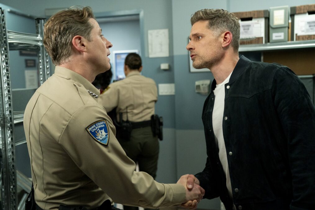 Ben McKenzie as Sheriff Jim Wade and Matt Lauria as Boone — 'Sheriff Country' Season 2 Premiere "Cyclone"