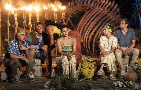 Live tribal council in 'Survivor 51' Episode 1