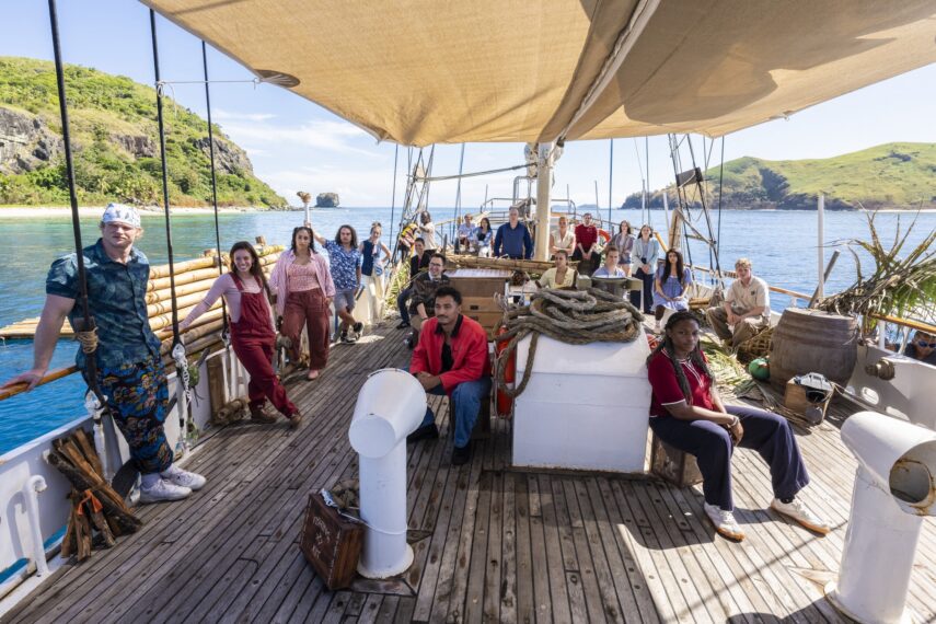 'Survivor 51' cast in 'Survivor 51' opening scene