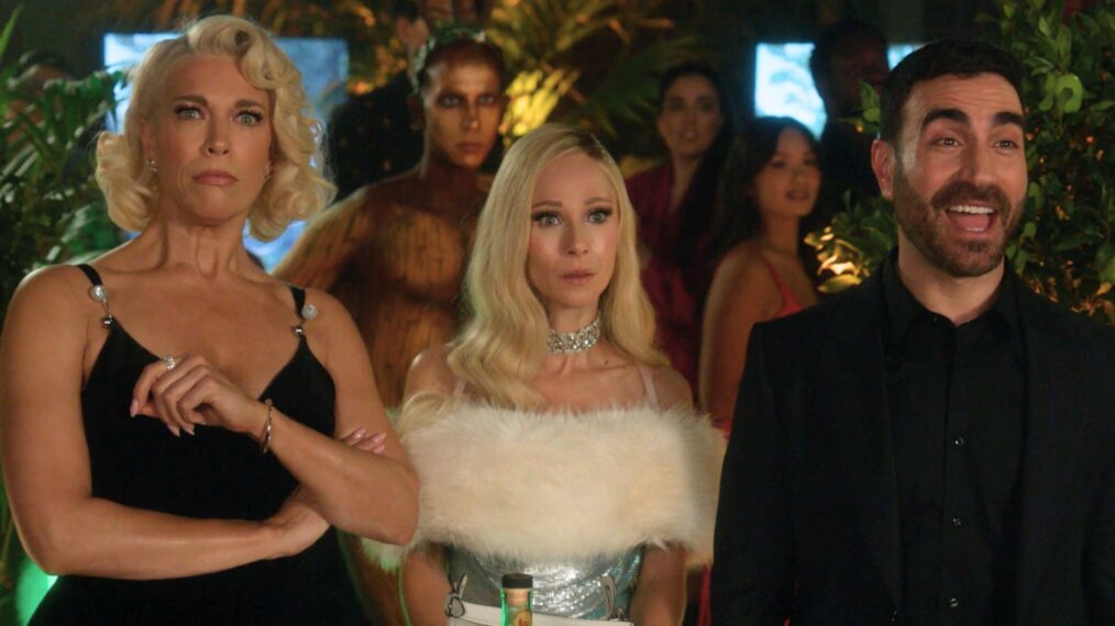 Hannah Waddingham, Juno Temple, and Brett Goldstein in 'Ted Lasso' Season 4